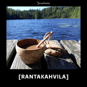 Rantakahvila =kuksa järven rannalla.