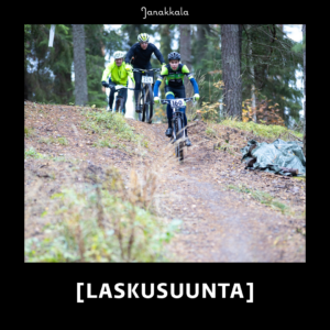 Laskusuunta = alamäkipyöräilijoitä.