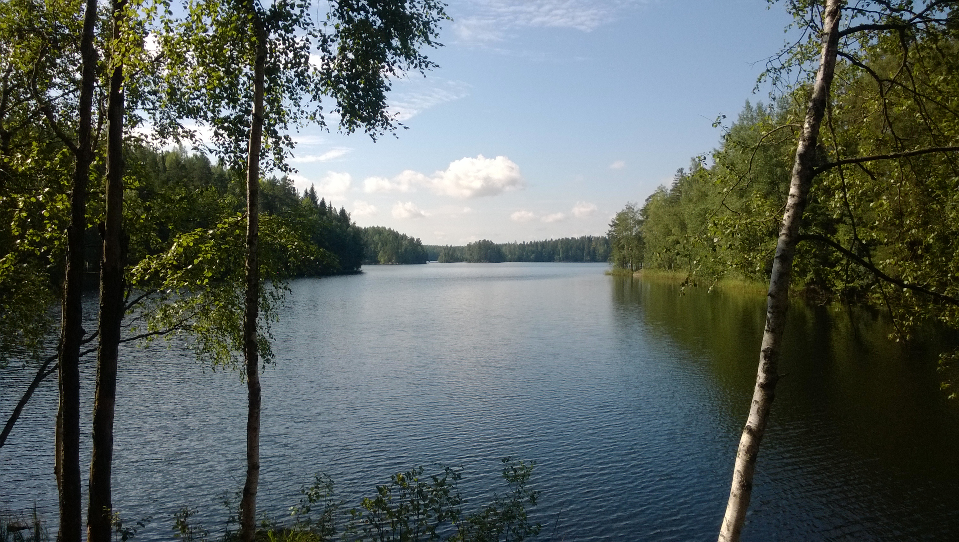 Mallinkaistenjärvi kesäisenä päivänä.