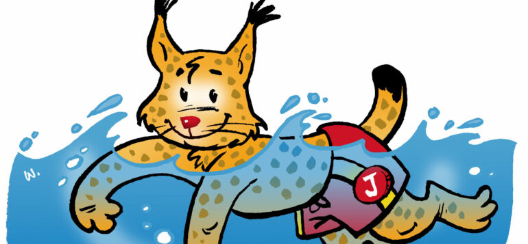 Janakkalan Ilves uimassa.