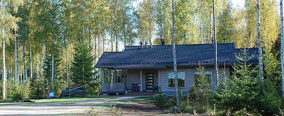 Wooden house.