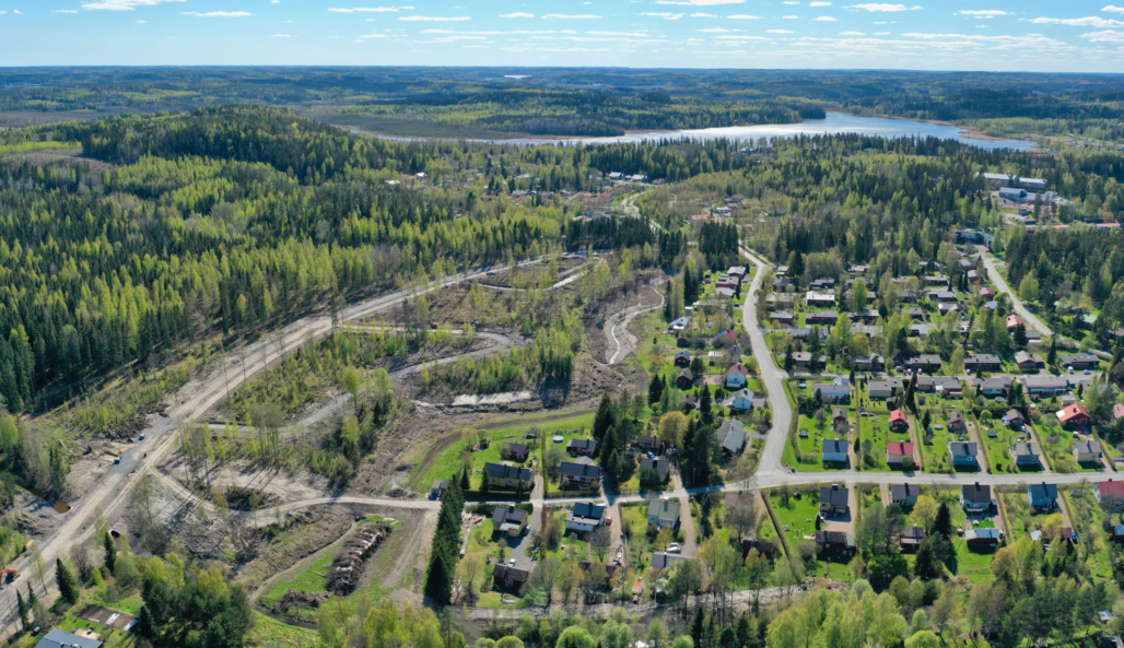 Mäyrän alue ilmakuvassa