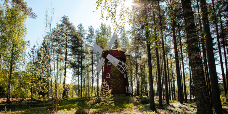 Old windmill in Laurinmäki.