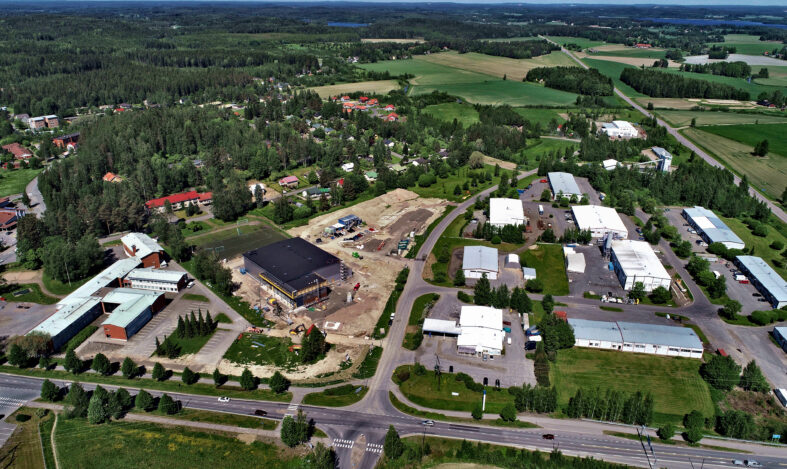 Ilmakuva Tervakoskelta.