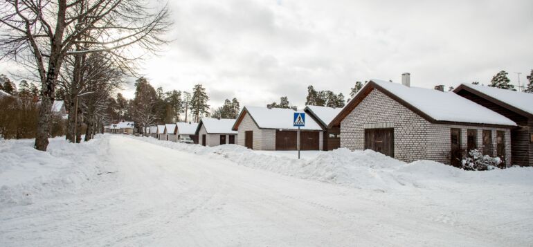 talvinen katu tervakoskella.