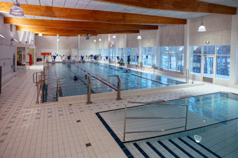 Swimming hall.