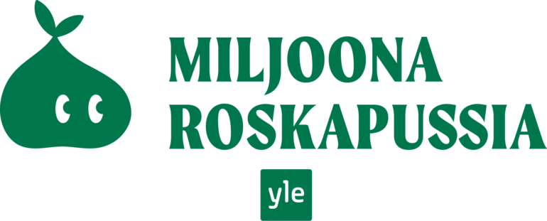 Miljoona roskapussi kampanjan logo.