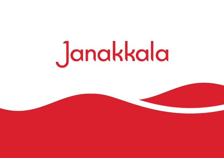 Janakalan logo ja maisema-elementti.