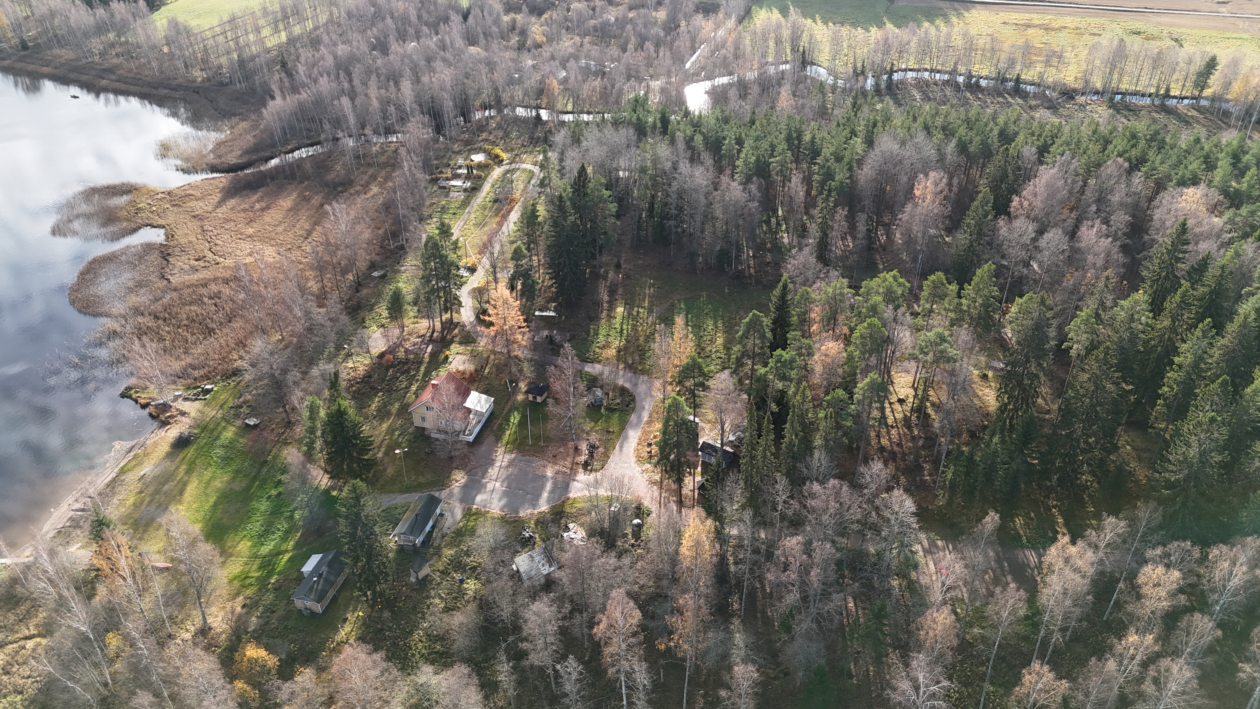 Viralan leirintäalueesta ilmakuva