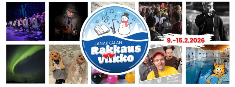 Kuvakooste Janakkalan rakkausviikon tapahtumista, kuvituskuvilla.