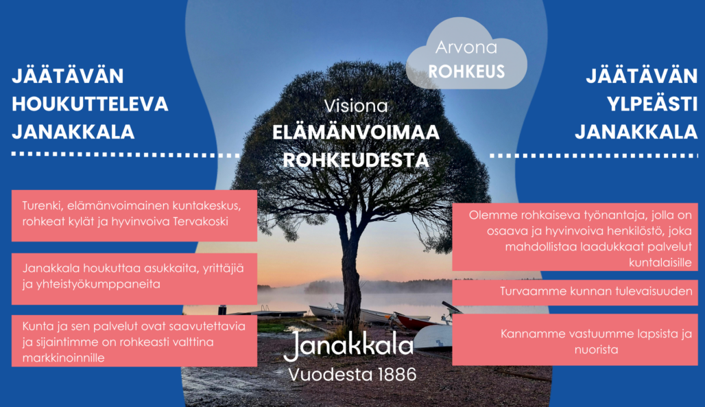 Janakkalan strategian visualisointi.