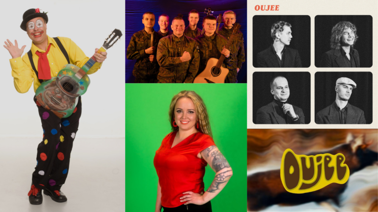 Collage of the Spring Fest performers.